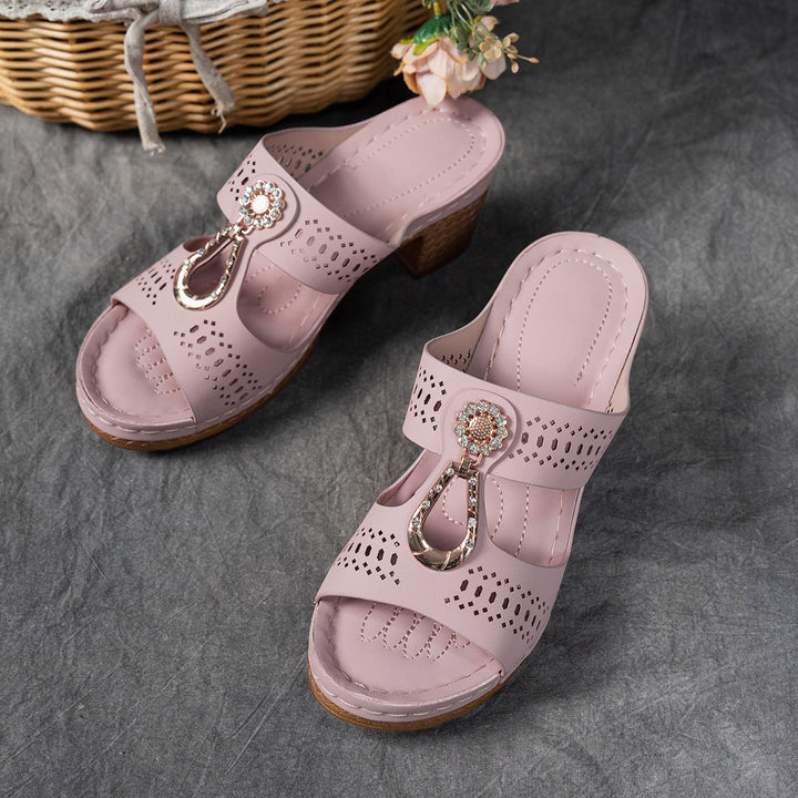Isabella™ | Sandale Comfort Ortopedice cu Toc Înalt