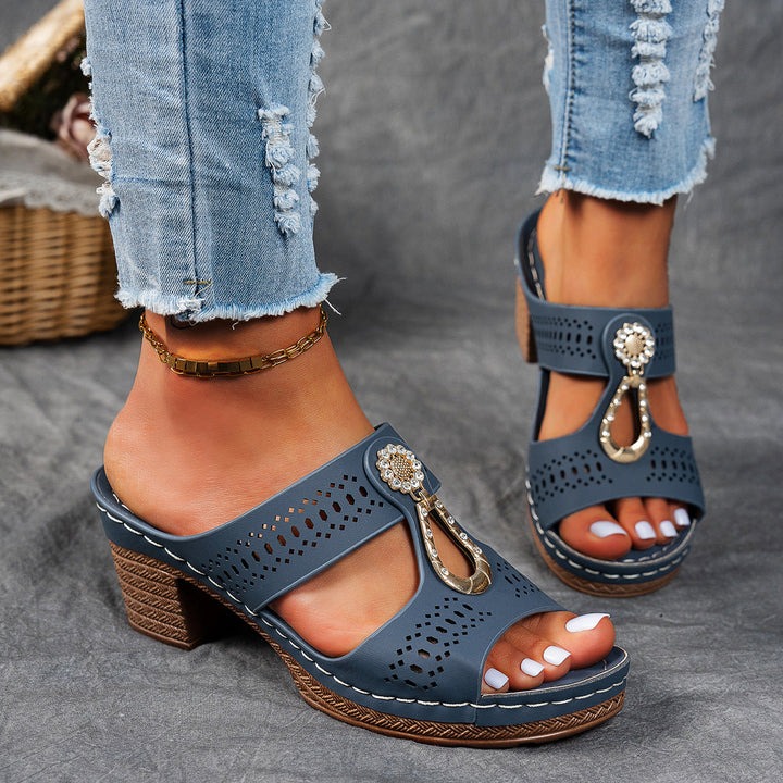 Isabella™ | Sandale Comfort Ortopedice cu Toc Înalt