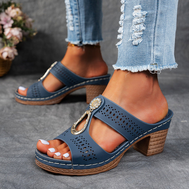Isabella™ | Sandale Comfort Ortopedice cu Toc Înalt