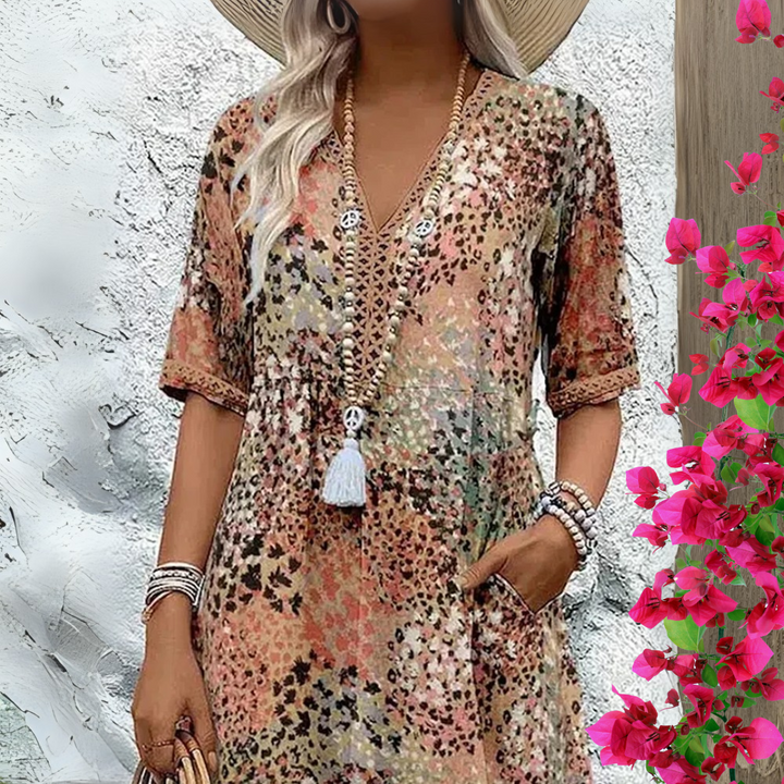 Zara™ | Rochie Flattering Inspirată de Stil Boho