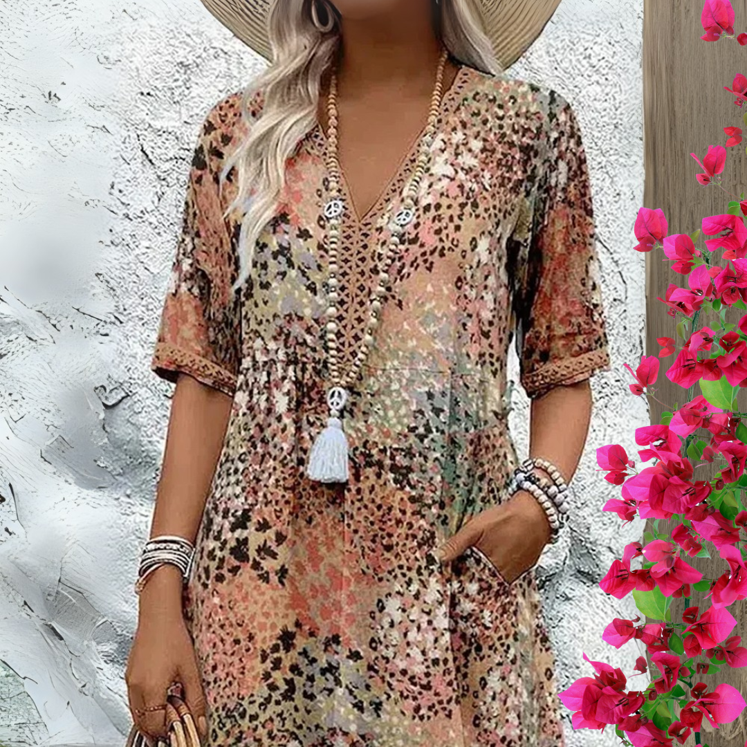 Zara™ | Rochie Flattering Inspirată de Stil Boho