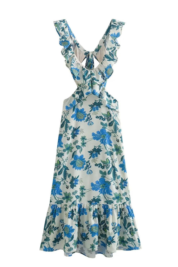 Yafit™ | Rochie cu Volane Florale