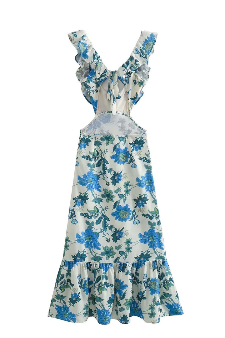 Yafit™ | Rochie cu Volane Florale