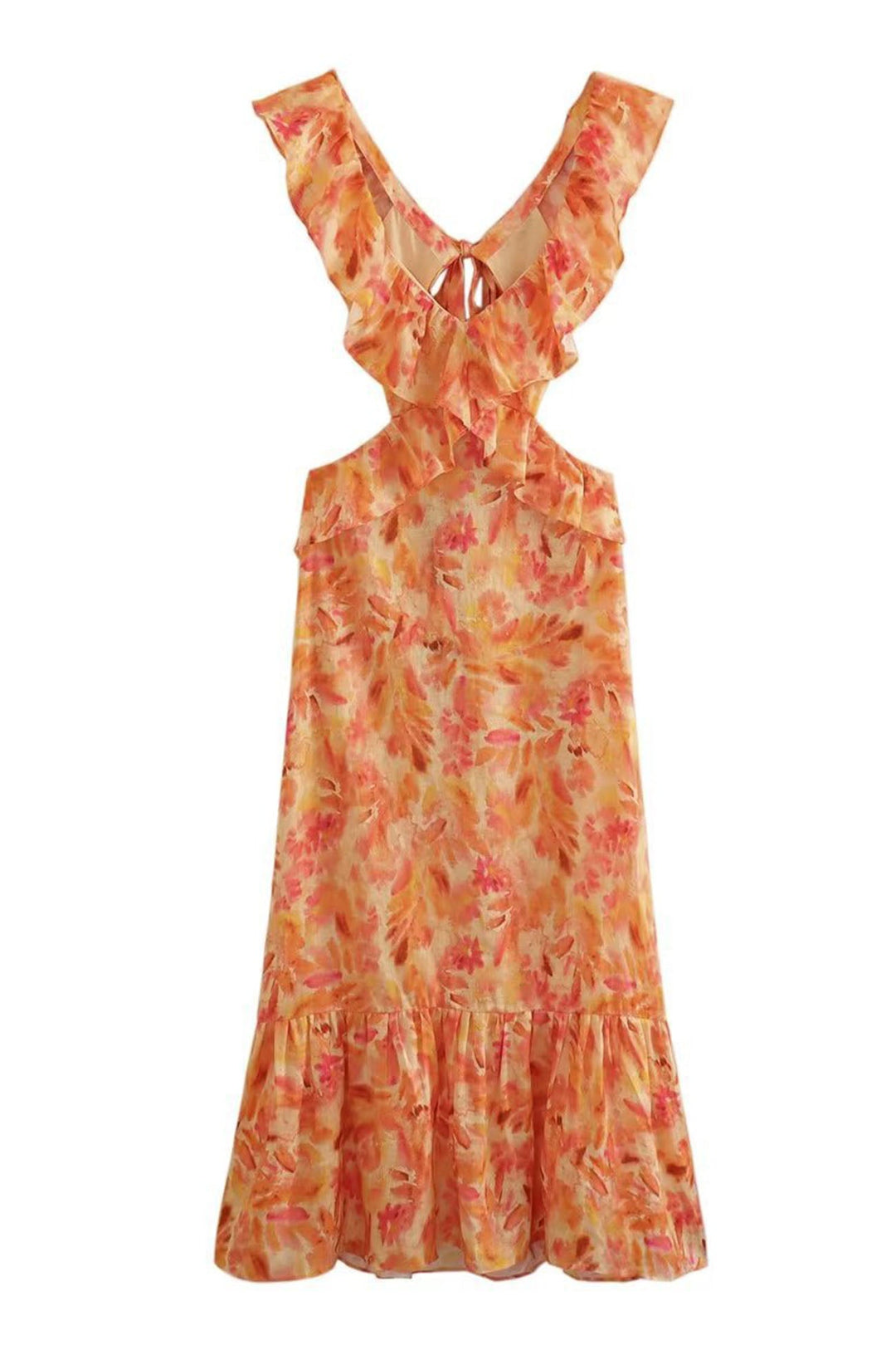 Yafit™ | Rochie cu Volane Florale