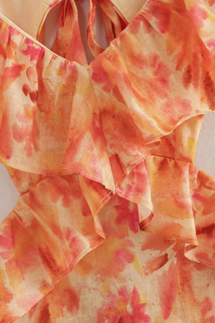 Yafit™ | Rochie cu Volane Florale
