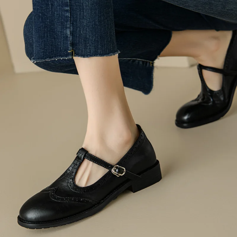 Sarah™ | Elegante Mary Jane cu curea în T