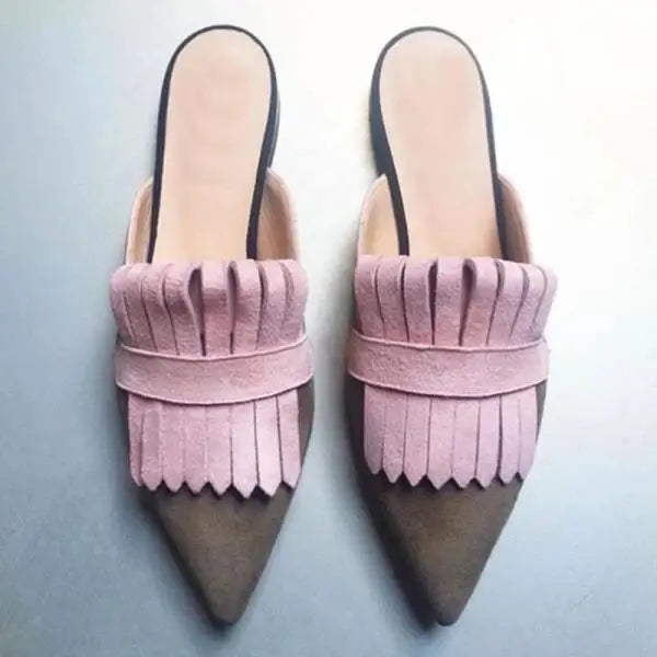 Pantofi cu toc deschis la spate