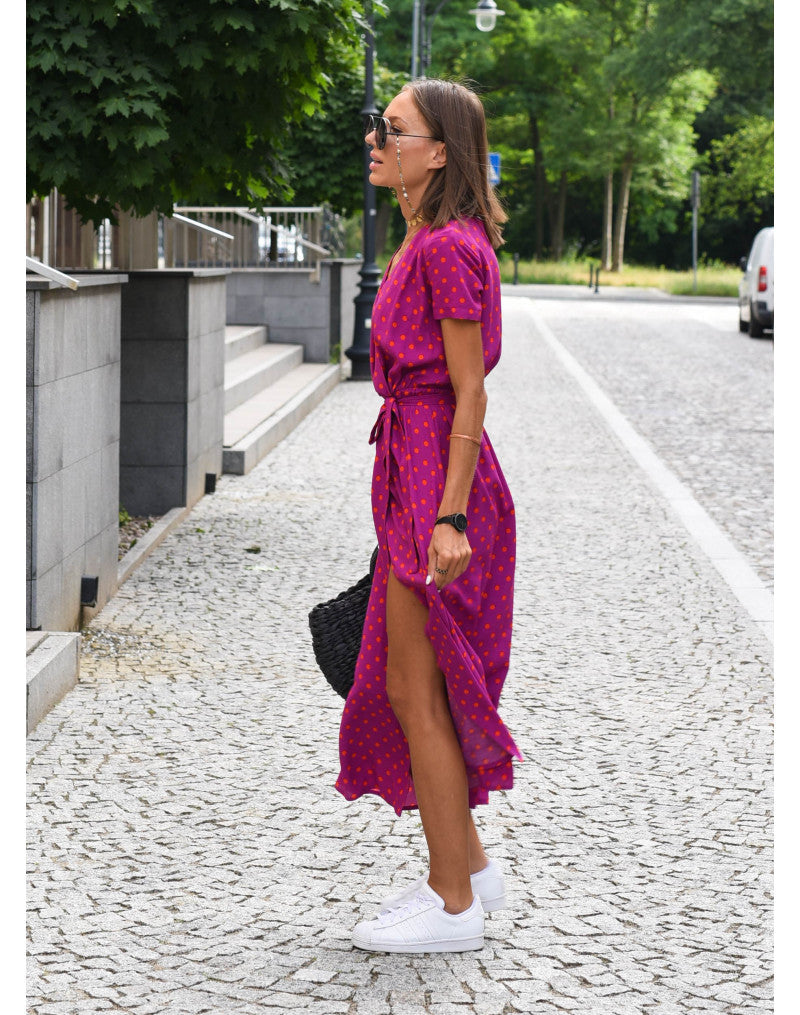 Talia™ | Rochie Florală Elegantă cu Decolteu în V