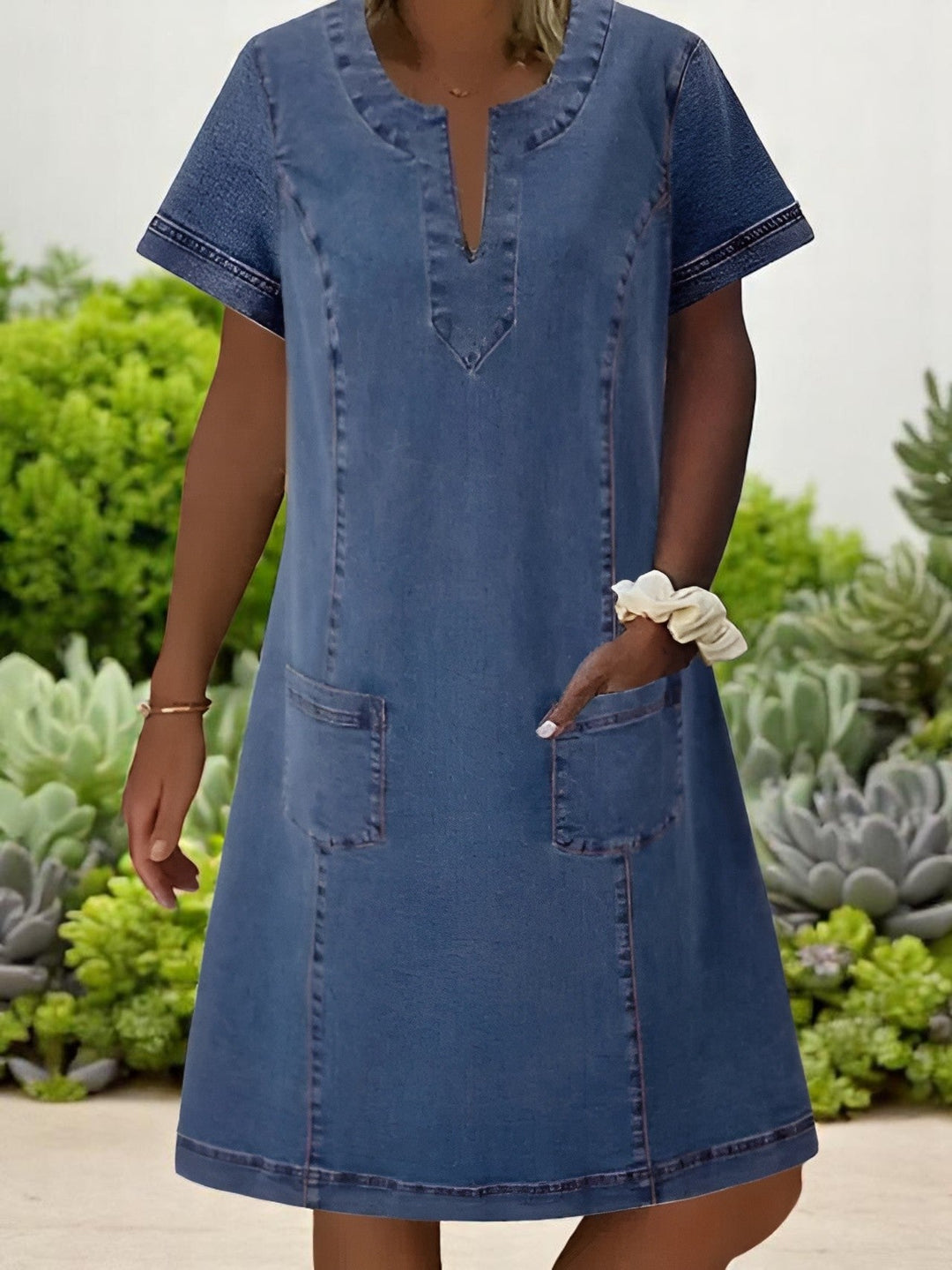 Liz™ | Rochie din denim pentru fiecare zi