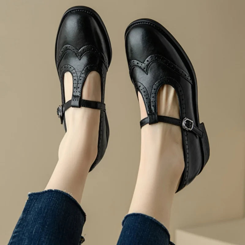 Sarah™ | Elegante Mary Jane cu curea în T