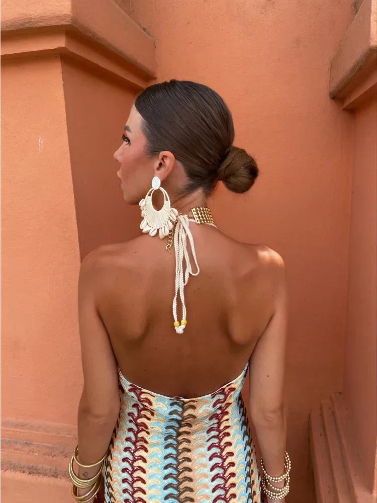 Naama-Lee™ | Rochie Maxi fără Spate cu Decolteu în V