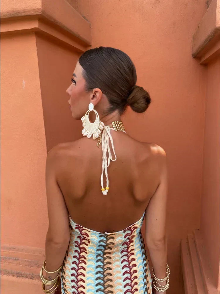 Naama-Lee™ | Rochie Maxi fără Spate cu Decolteu în V