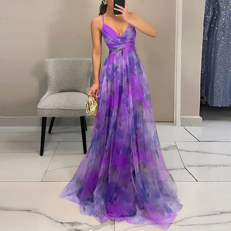 Giselle | Rochie Maxi Incantevole cu Print Floral