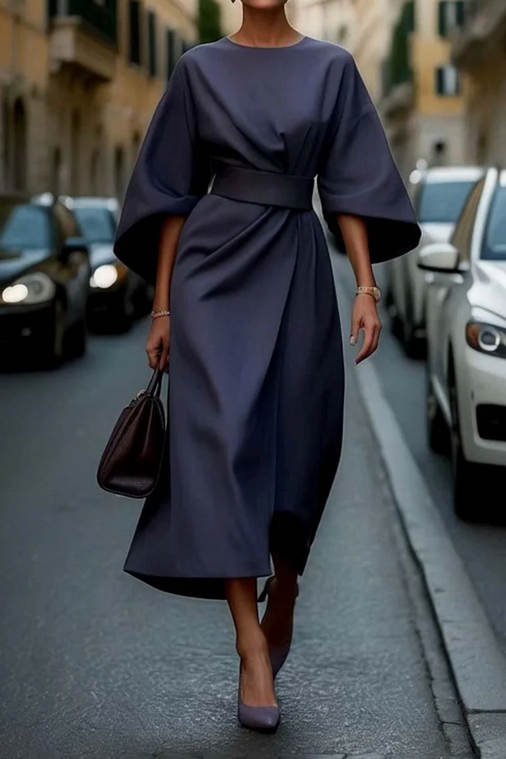 Maya™ | Rochie Elegantă cu Mâneci Tip Lanternă