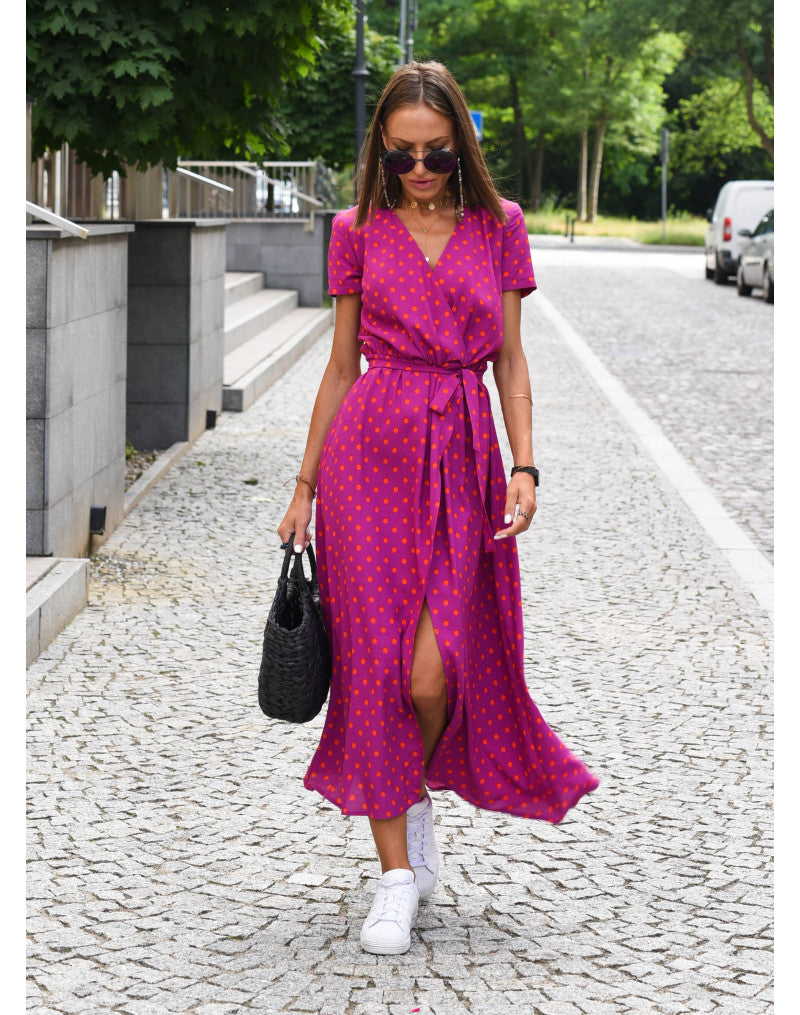 Talia™ | Rochie Florală Elegantă cu Decolteu în V
