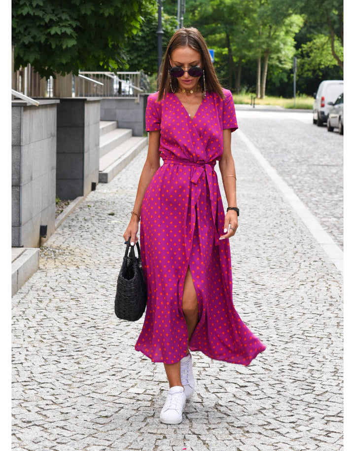 Talia™ | Rochie Florală Elegantă cu Decolteu în V