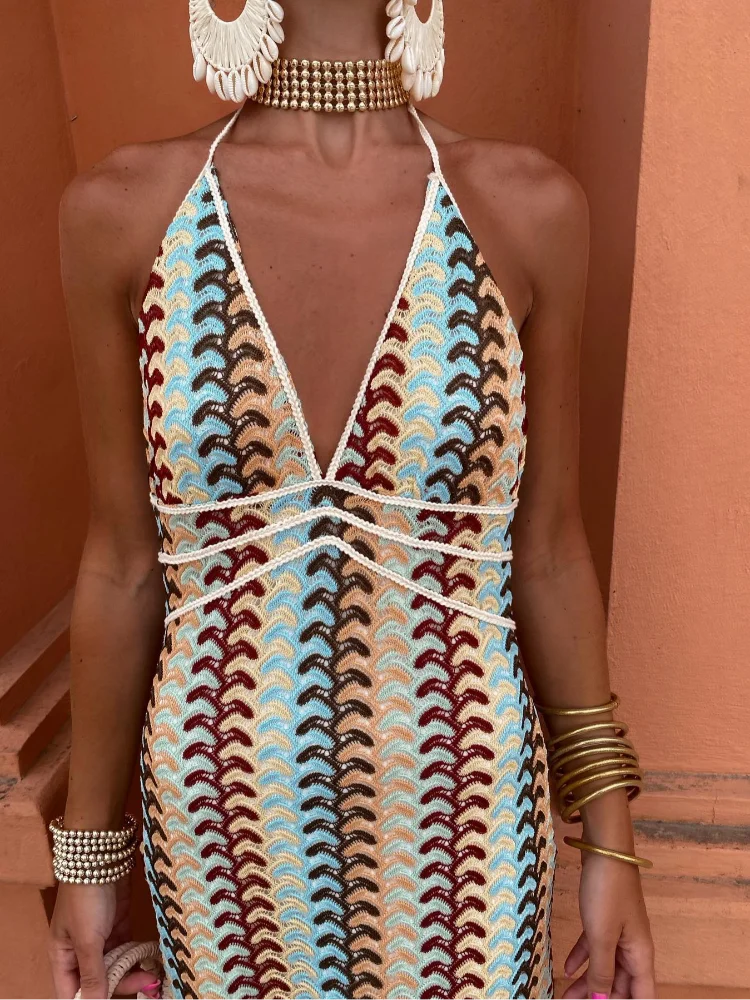 Naama-Lee™ | Rochie Maxi fără Spate cu Decolteu în V