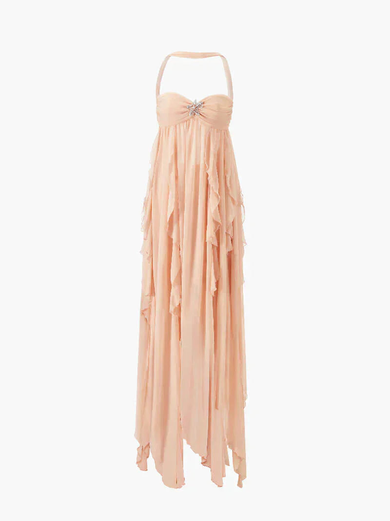 Avia™ | Rochie Maxi cu Volane Romantică