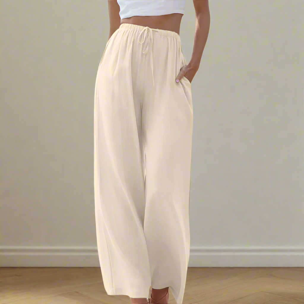Liam | Pantaloni de vară cu picioare largi