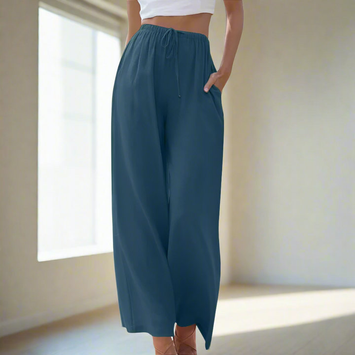 Liam | Pantaloni de vară cu picioare largi