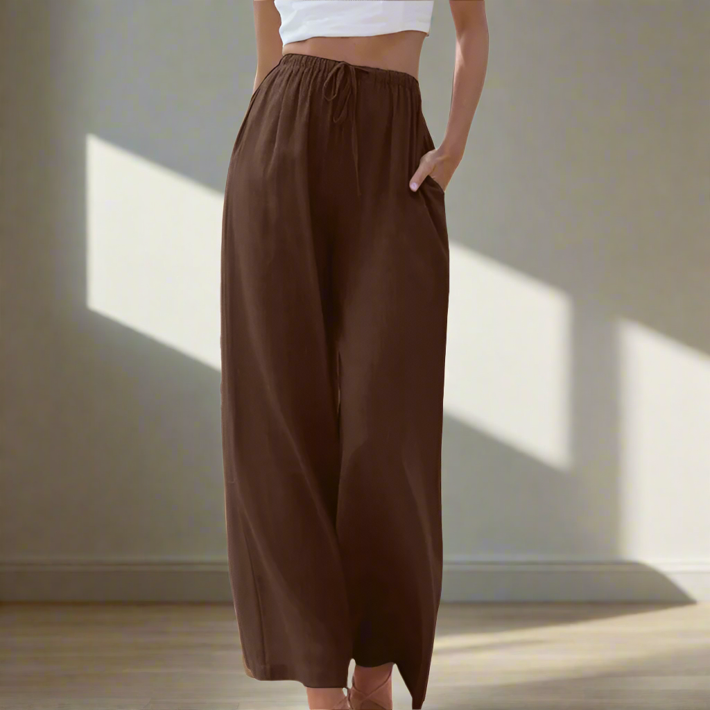 Liam | Pantaloni de vară cu picioare largi