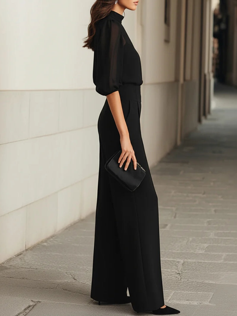 Emma | Set elegant de sacou negru în trei piese