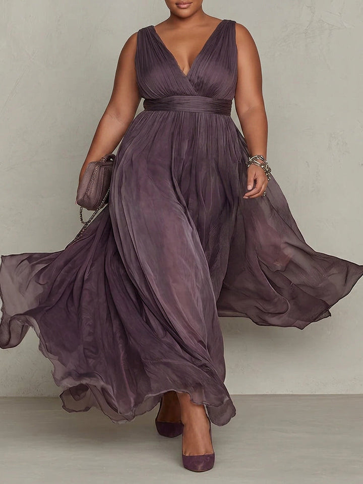 Ashley | Rochie Maxi din Chiffon Vintage Elegant