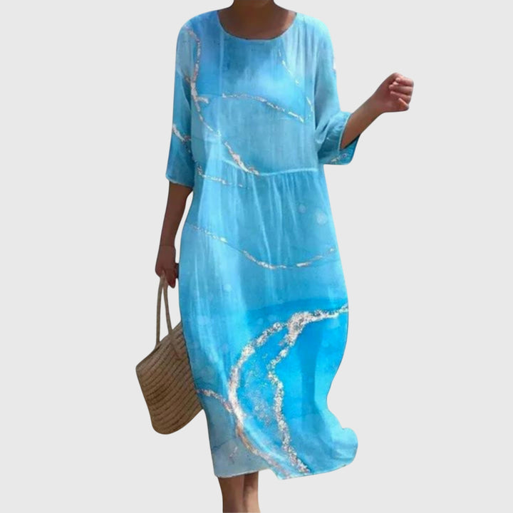 Elena™ | Rochie Maxi Florală Stilată