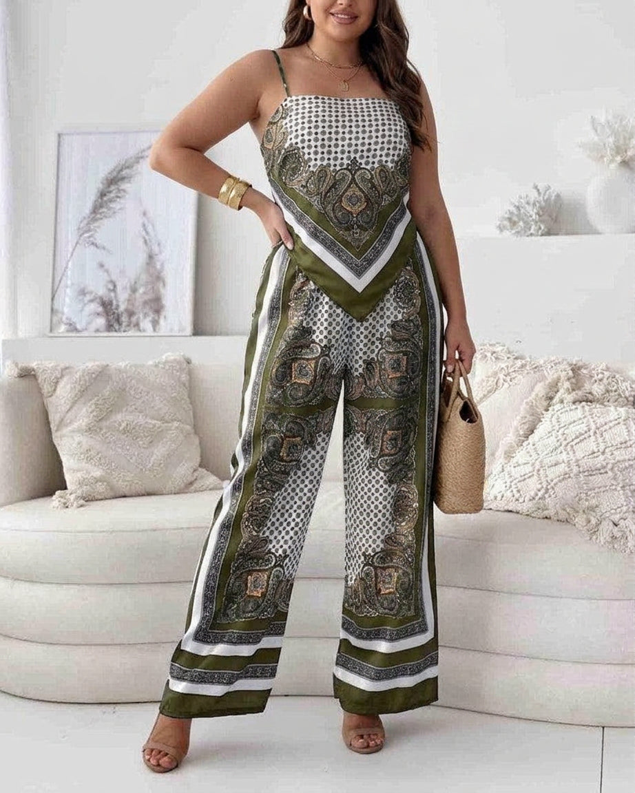 Helen | Set de două piese elegant cu vestă și pantaloni, pregătit pentru vacanță