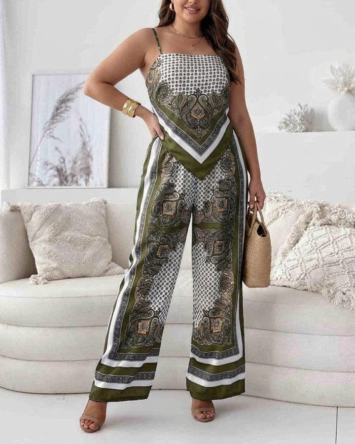 Helen | Set de două piese elegant cu vestă și pantaloni, pregătit pentru vacanță