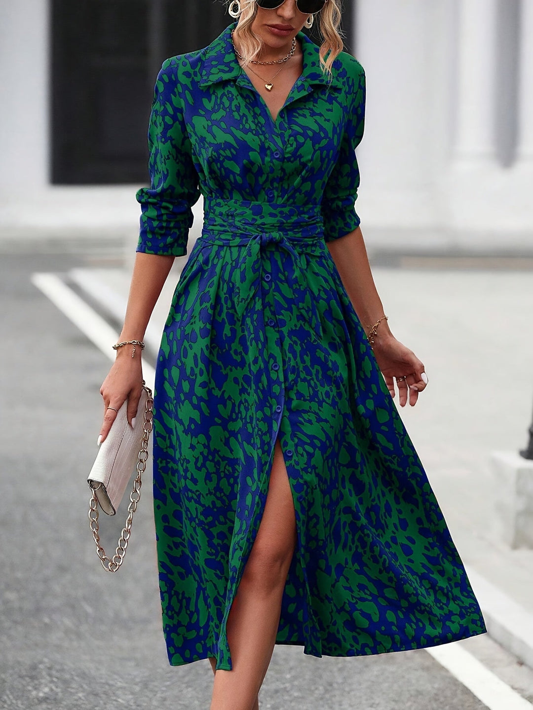 Zafira™ | Rochie Camasa Geometrică