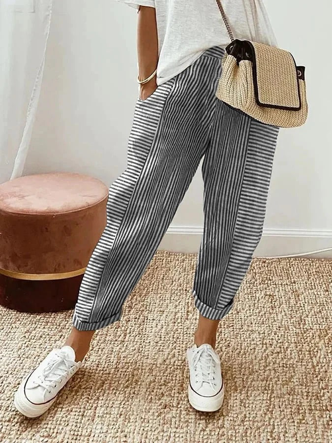 Lola | Pantaloni Casual de Vară cu Croială Largă