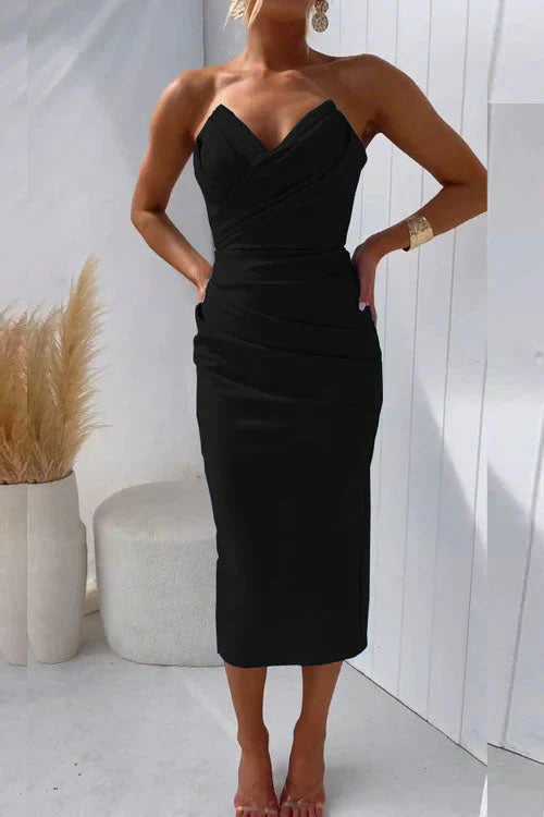 Nur™ | Rochie Midi Fără Spate