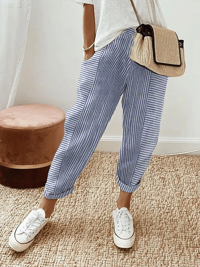 Lola | Pantaloni De Vară Relaxați cu Croială Largă