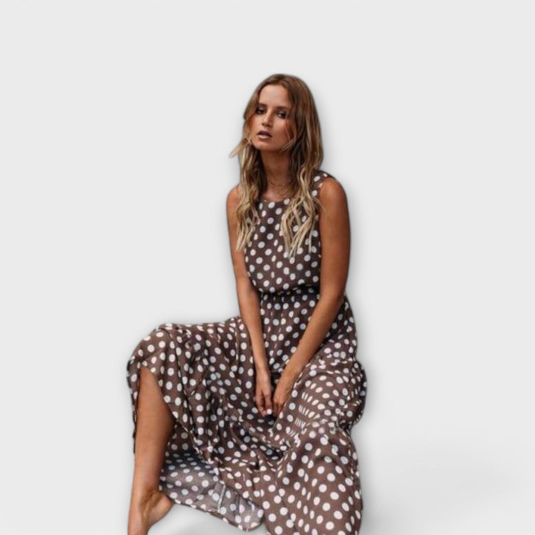 Lian™ | Rochie Midi Boho cu Puncte