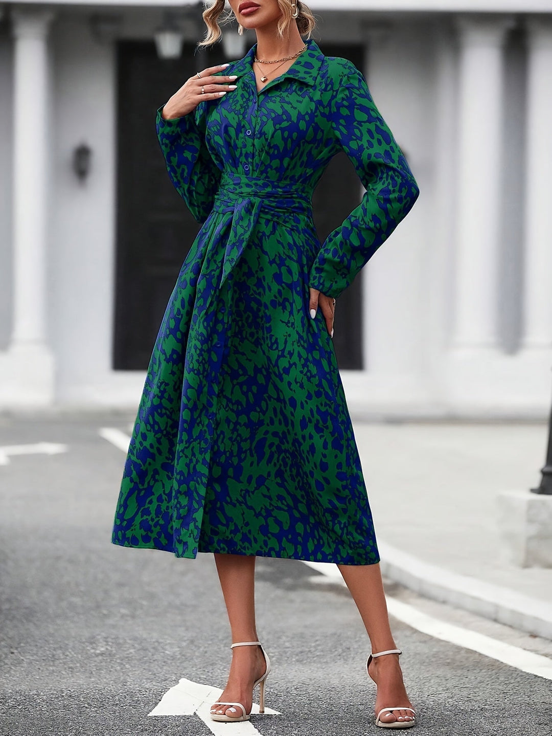 Zafira™ | Rochie Camasa Geometrică