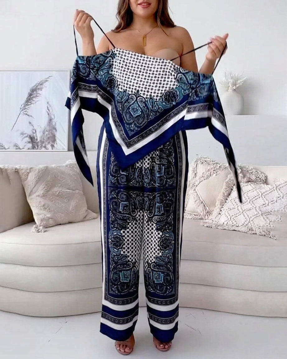 Helen | Set de două piese elegant cu vestă și pantaloni, pregătit pentru vacanță