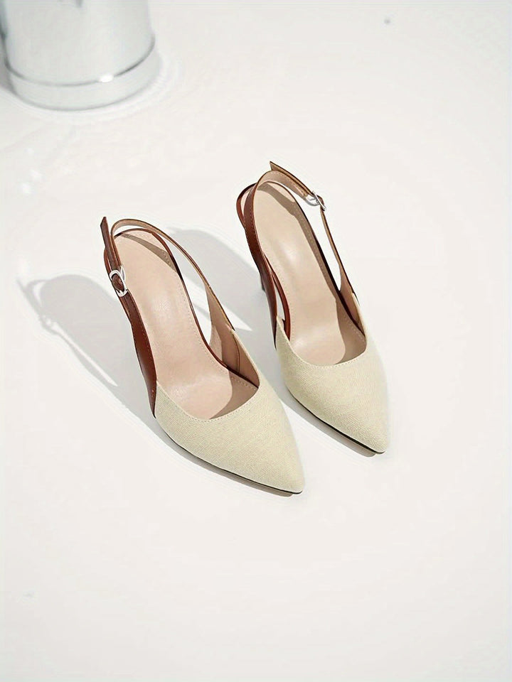 Gemini a spus Amélie™ | Tocuri Slingback cu Contrast