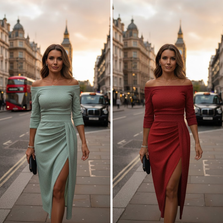 Stella™ | Rochie Maxi cu Guler Halter