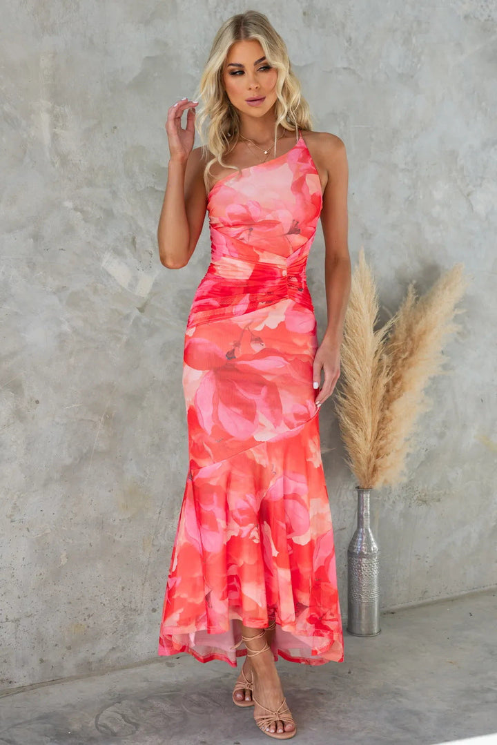 Layla™ | Rochie plisată cu un umăr