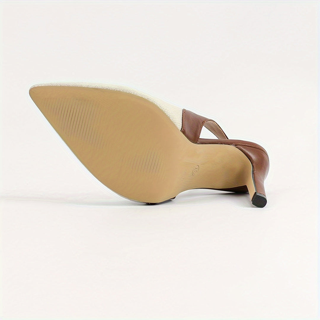 Gemini a spus Amélie™ | Tocuri Slingback cu Contrast