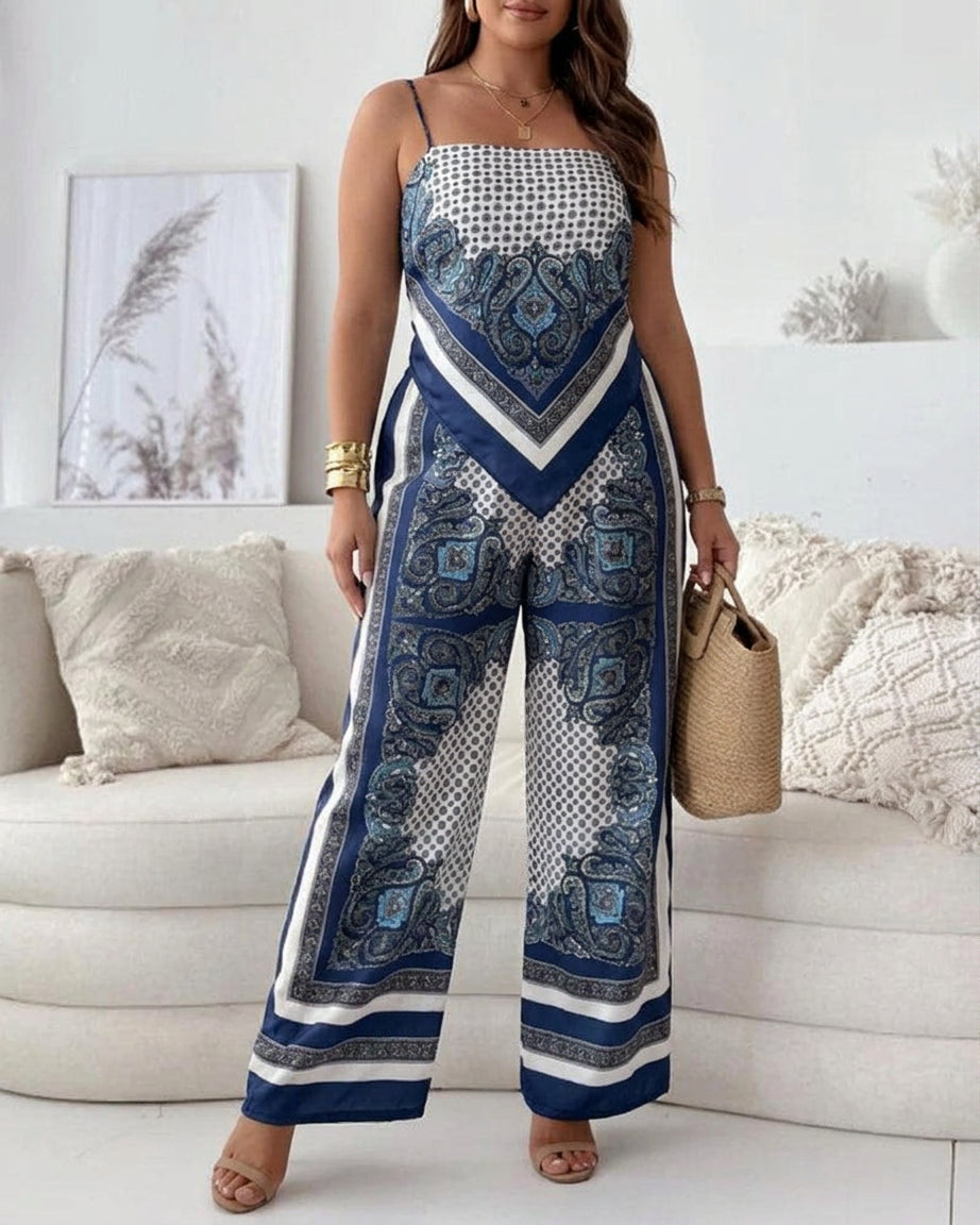 Helen | Set de două piese elegant cu vestă și pantaloni, pregătit pentru vacanță