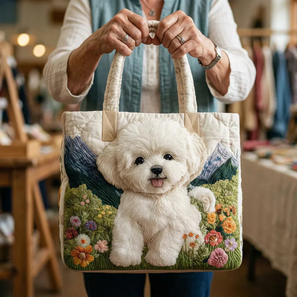 Sac Artizanal Matelassé - Câine Fermecat