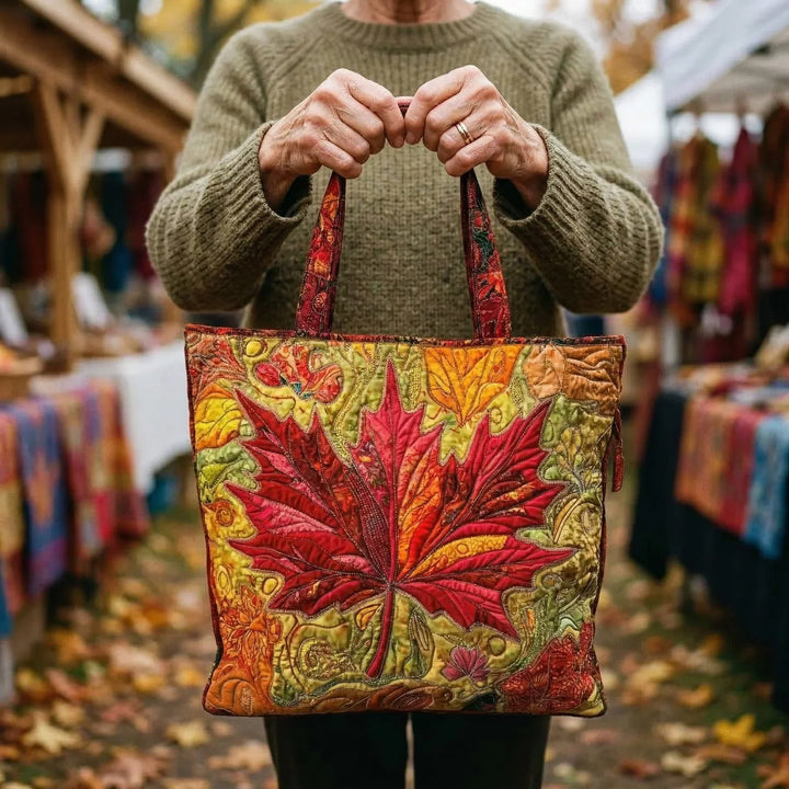 Geantă handmade - Arțar la apus