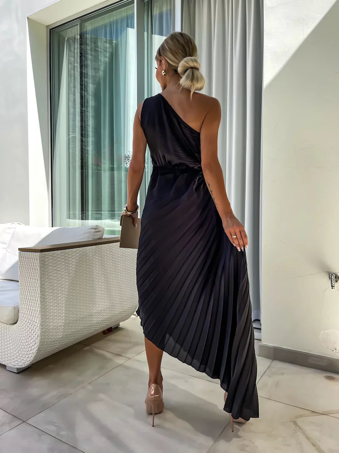 Eya™ | Rochie Maxi Elegantă cu Un Umăr