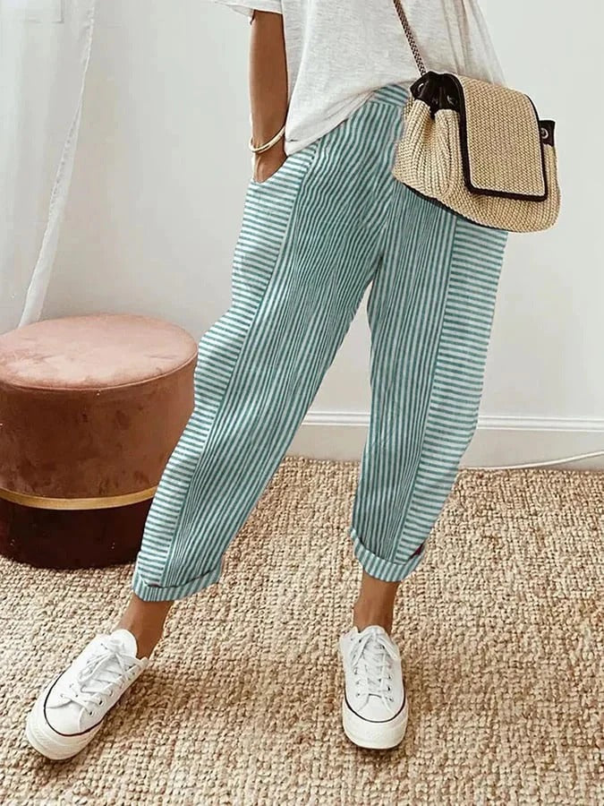 Lola | Pantaloni De Vară Relaxați cu Croială Largă