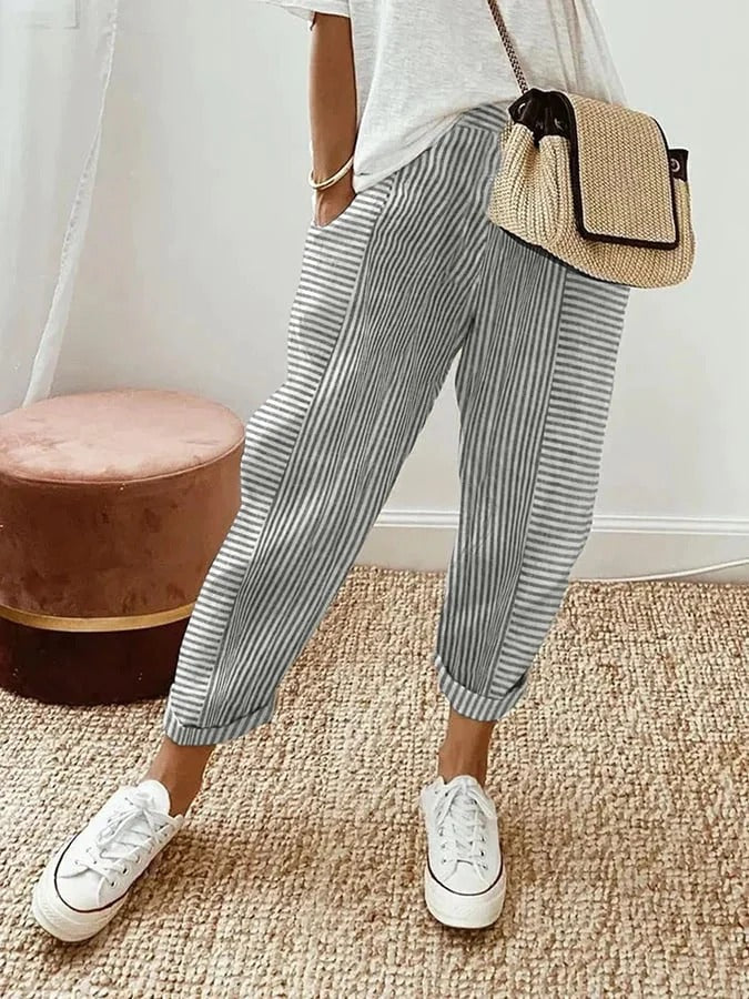 Lola | Pantaloni Casual de Vară cu Croială Largă