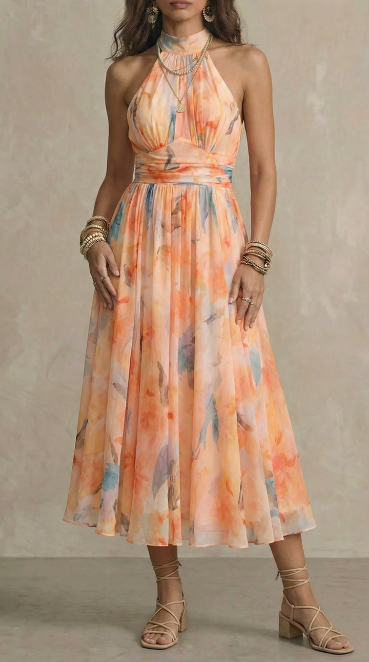 Aurora | Rochie cu Guler Halter