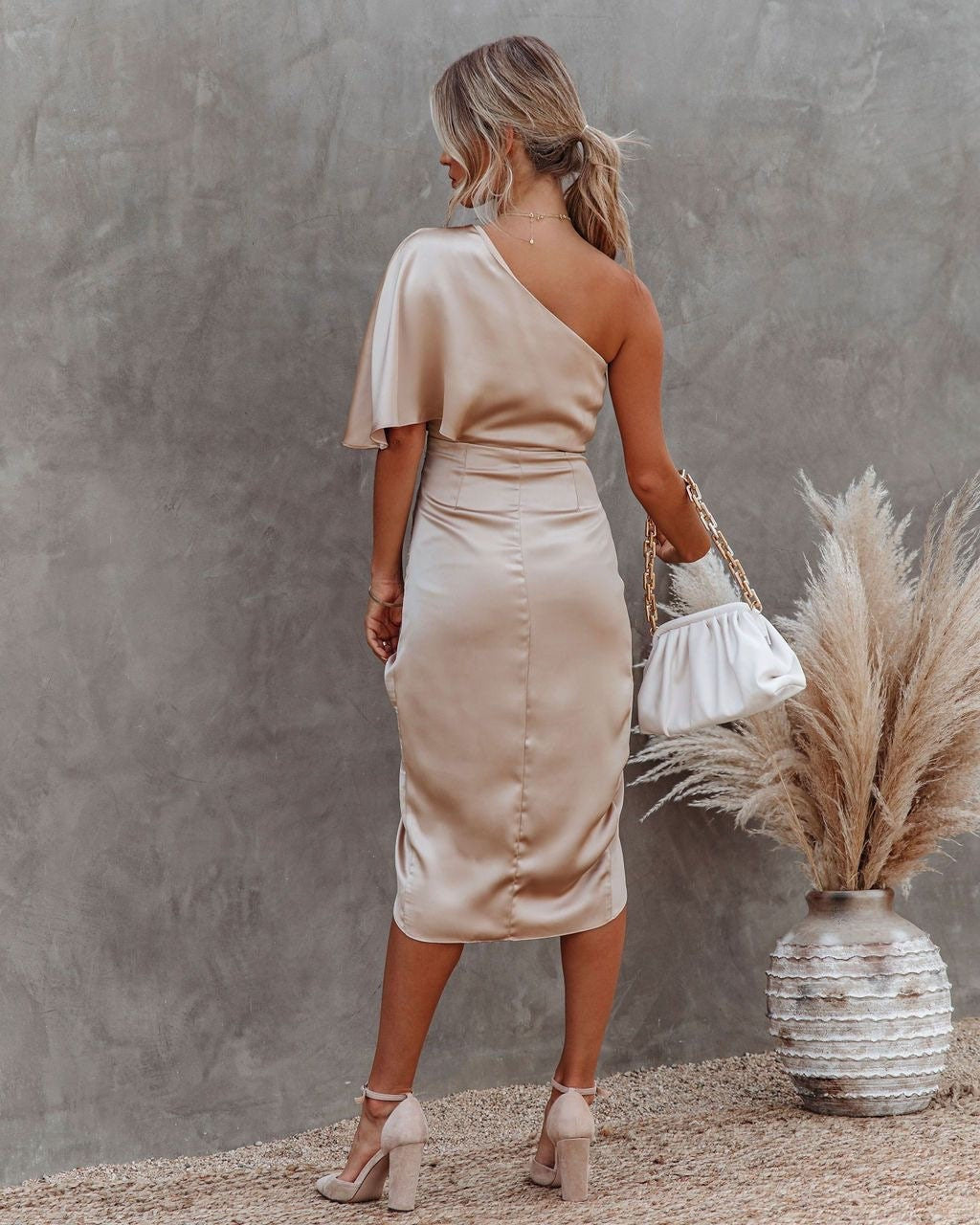 Tamari™ | Rochie Midi Elegantă din Satin
