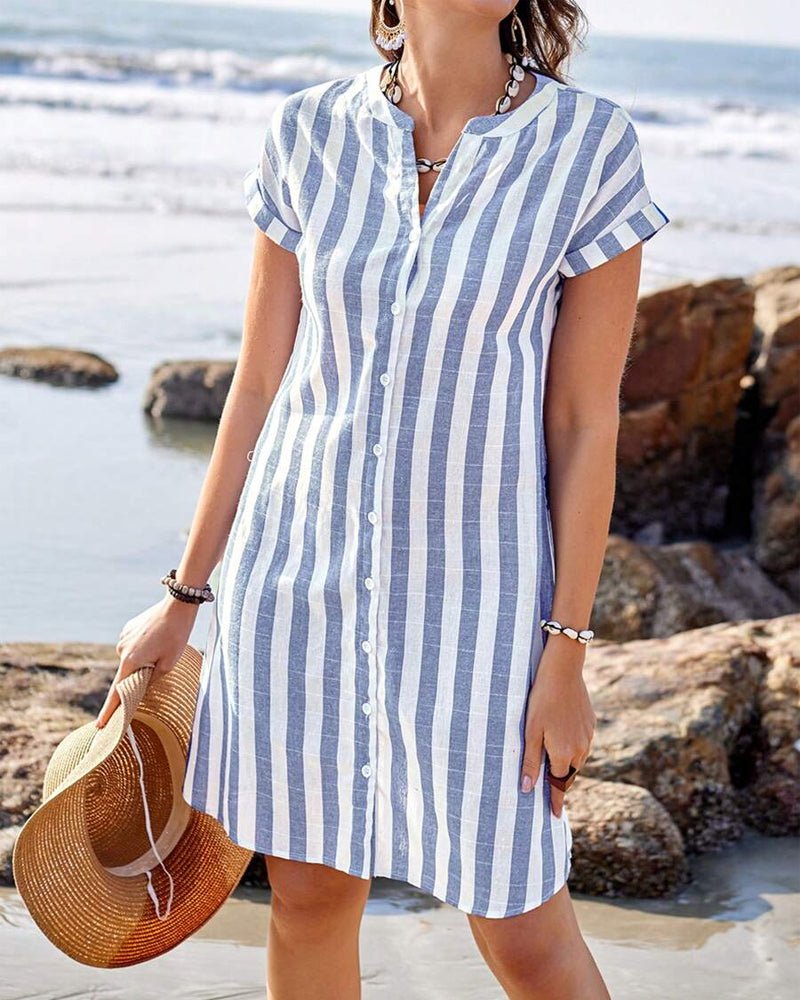 Hagar™ | Rochie Camasa Cu Dungi
